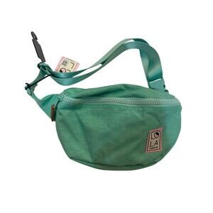 NEW LOLA CALIFORNIA Mondo spearmint green L nylon belt bag fanny pack travel NWT